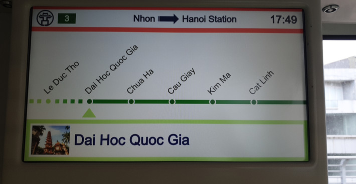 Lộ trình của tuyến đường sắt trên cao.