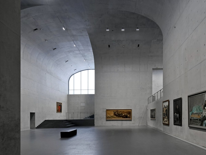 Bảo tàng Long Museum West Bund ở Thượng Hải, Trung Quốc, do kiến trúc sư Atelier Deshaus thiết kế.
