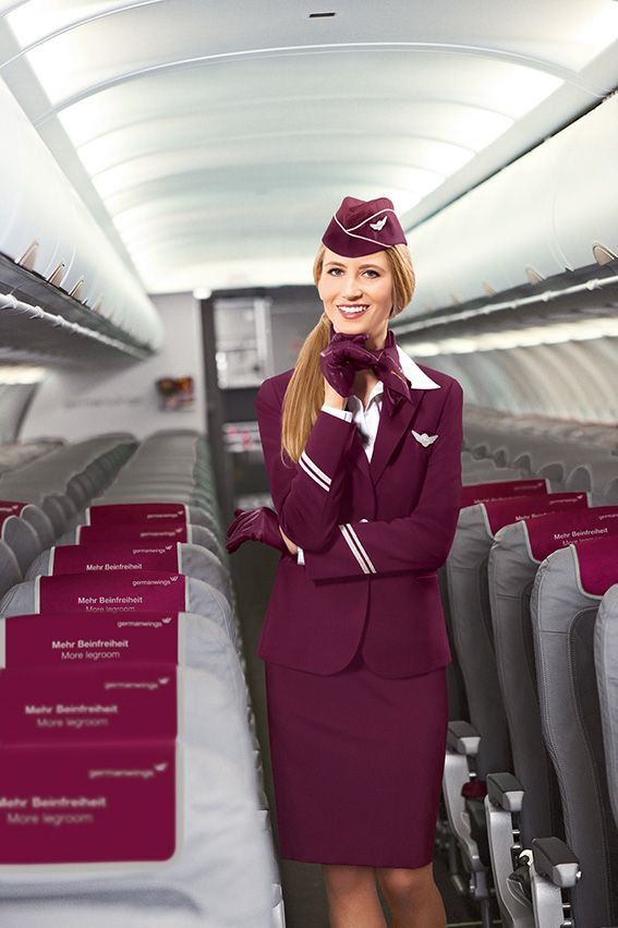 Một trong những nữ tiếp viên xinh đẹp của hãng Germanwings.