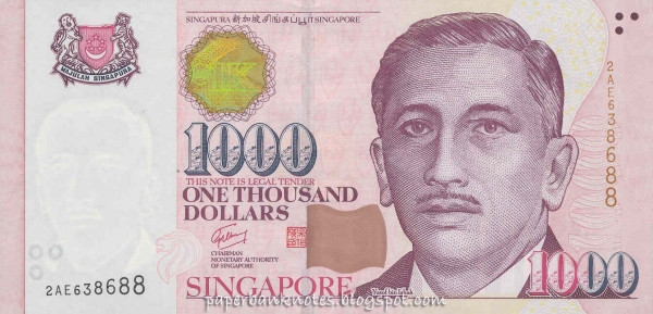 7. In quốc ca trên tiền: Bài quốc ca Singapore được in trên tờ 1000 đô la Singapore. Đây là quốc gia duy nhất in lời quốc ca trên tiền.