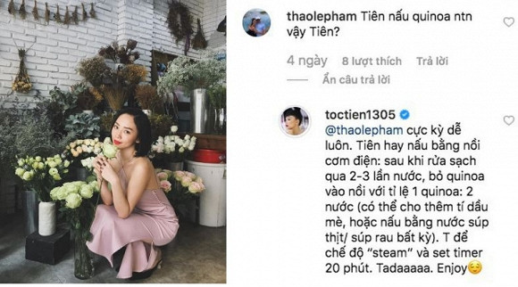 “Giọng ca Vũ Điệu Cồng Chiêng" đã chuyển từ gạo trắng truyền thống sang nấu hạt quinoa để chế biến cùng các món ăn hàng ngày.
