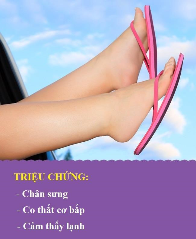 Vấn đề về tuyến giáp: Tình trạng bất thường ở chân cũng giúp phát hiện một số vấn đề về tuyến giáp. Nó có thể gây phù bàn chân, co thắt cơ bắp hoặc khiến bạn luôn cảm thấy lạnh.