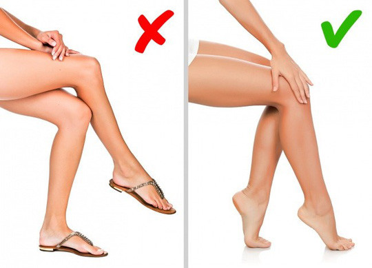 Ngồi vắt chéo chân có thể gây nguy hiểm cho những người bị giãn tĩnh mạch hoặc có nguy cơ cao. Lưu lượng máu bị gián đoạn gây ra một số vấn đề sức khỏe.
