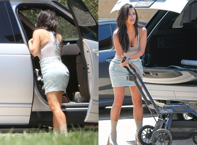 Muốn thân hình săn chắc và gọn gàng hơn, Kim Kardashian chỉ có cách là tập luyện chăm chỉ hơn nữa.