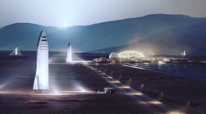 CEO của Space X, tỷ phú Elon Musk đang thực hiện kế hoạch chinh phục sao Hỏa. Theo kế hoạch của tỷ phú Musk, đến năm 2024, tên lửa khủng BFR do Space X chế tạo sẽ chạm đến bề mặt sao Hỏa.