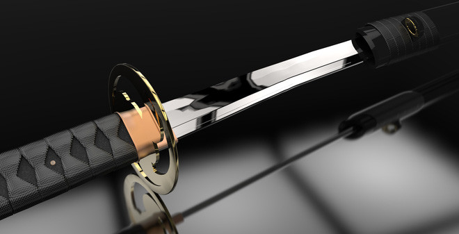Katana có trọng lượng khá nhẹ nhưng vô cùng sắc bén và có ưu thế về tốc độ.