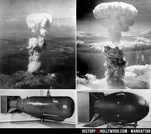 Hai quả bom hạt nhân "Little Boy" và "Fat Man" mà quân đội Mỹ thả xuống hai thành phố Hiroshima và Nagasaki của Nhật Bản khiến hàng chục ngàn người thương vong vào tháng 8/1945.