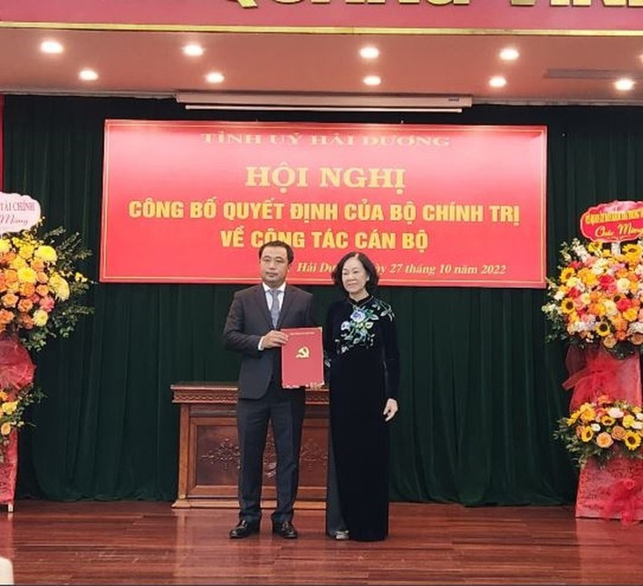 Bí thư Tỉnh ủy Hải Dương Trần Đức Thắng: Ngày 26/10, Bộ Chính trị có quyết định điều động, chỉ định ông Trần Đức Thắng, Ủy viên Trung ương Đảng, Phó Chủ nhiệm Ủy ban Kiểm tra Trung ương tham gia Ban Chấp hành, Ban Thường vụ, giữ chức Bí thư Tỉnh ủy Hải Dương nhiệm kỳ 2020 - 2025.