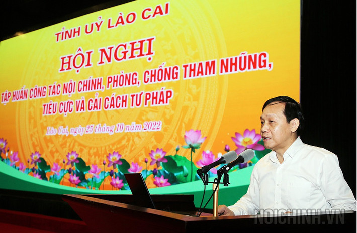 Phó Trưởng Ban Nội chính Trung ương Nguyễn Thanh Hải. (Ảnh: Nội chính)