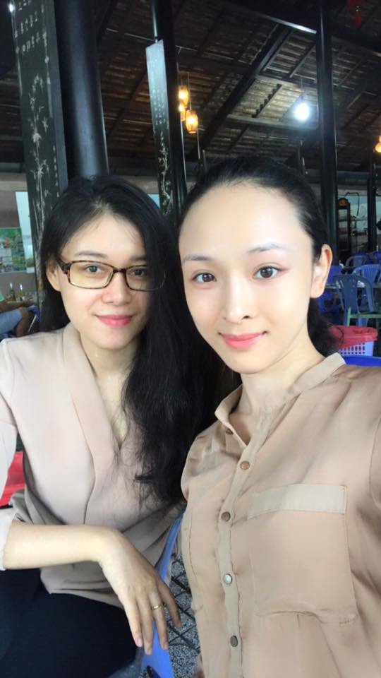 Hoa hậu Trương Hồ Phương Nga và cô bạn thân thiết Thuỳ Dung.