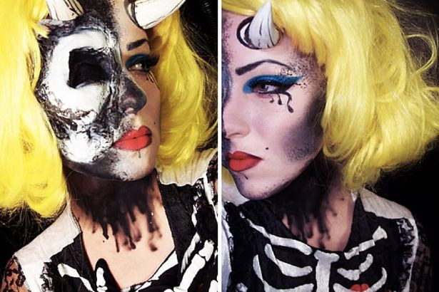 Một trong những ý tưởng hóa trang Halloween kinh dị của nghệ sĩ Jody. Ảnh: Monroe Misfit Makeup.
