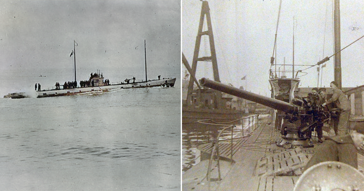 Đức chế tạo tàu ngầm SM U-111 ở thành phố cảng Kiel vào năm 1916. Nó tham gia cuộc chiến trên biển vào đầu năm 1918. Theo các ghi chép, tàu ngầm này đã thực hiện ba cuộc tấn công vào các tàu vận tải thương mại ở Biển Ailen và eo biển Anh, và đánh chìm ít nhất 3 tàu buôn của lực lượng Đồng minh.