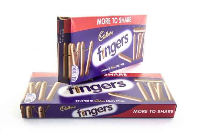 Một cách khác để giảm kích thước sản phẩm của Cadbury là sử dụng dáng tròn thay vì vuông. Ảnh: BS.