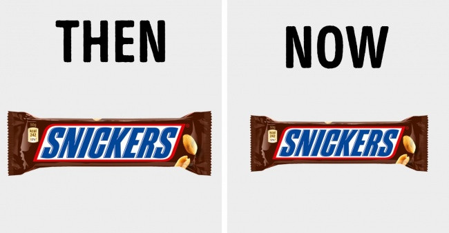 Mars và Snickers đã giảm kích cỡ sản phẩm của họ khá nhiều trong khi giá vẫn giữ nguyên. Sự cắt giảm này được cho là nhằm hỗ trợ cuộc chiến chống béo phì. Ảnh: BS.