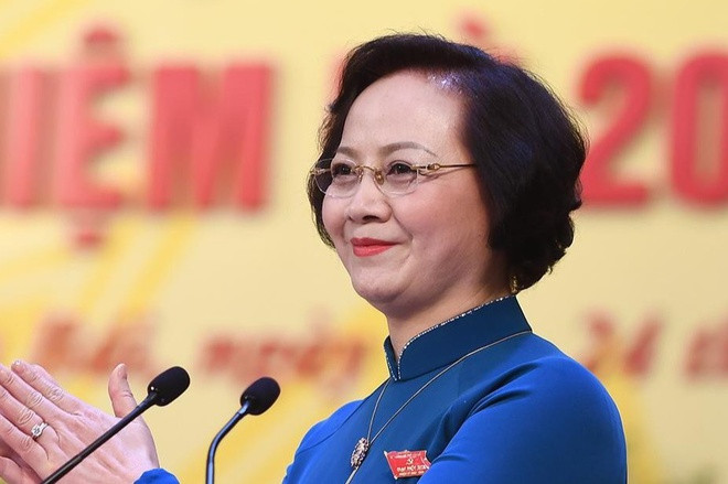 Bà Phạm Thị Thanh Trà, Ủy viên Trung ương Đảng, Thứ trưởng Bộ Nội vụ, Phó trưởng ban Tổ chức Trung ương, được giới thiệu phê chuẩn bổ nhiệm Bộ trưởng Bộ Nội vụ. Ảnh: Zing.