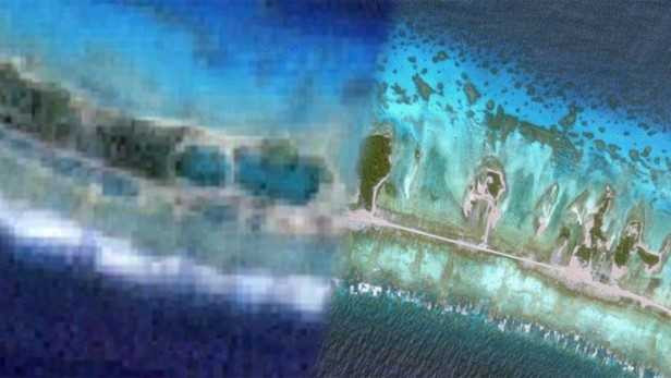 2/3 hòn đảo Mururoa, Polynesia thuộc Pháp được Google Maps làm mờ. Điều này khiến nhiều người tò mò về những bí mật gì được che giấu.