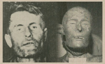 Xác ướp nổi tiếng Elmer McCurdy - tên cướp khét tiếng - đã qua đời năm 1911 bất ngờ được một đạo diễn phát hiện ở trường quay một tập của bộ phim truyền hình ăn khách Người Đàn Ông 6 Triệu Đô tại công viên giải trí Nu-Pike (bang California, Mỹ) vào ngày 7/12/1976. Thi hài tên cướp biển McCurdy được ướp xác bằng kỹ thuật Asen, một loại kỹ thuật có từ trước năm 1920. Các bộ phận nội tạng bên trong xác ướp này còn nguyên và đã hóa đá. Vết sẹo dài trên cơ thể cho thấy có người đã thực hiện mổ tử thi. Ngoài ra, trên xác ướp có một vết thương do đạn gây ra.