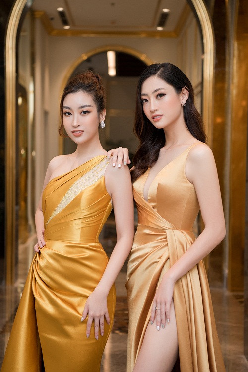 Hai nàng hậu đọ sắc trong một khung hình.