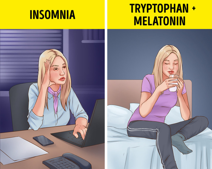 Sữa hạnh nhân rất giàu magie và tryptophan, giúp sản xuất ra melatonin. Đây là hormone cần thiết để điều chỉnh giấc ngủ của bạn. Vì vậy, uống sữa hạnh nhân trước khi ngủ cũng giúp bạn ngủ được ngon hơn.