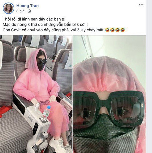 Hương Trần, vợ cũ của Việt Anh với thời trang sân bay cực kỳ an toàn. Ảnh: FB, Internet.
