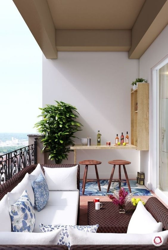 Đó chính là lý do bạn nên trang trí ban công của mình và biến nó thành một thiên đường thư giãn hoặc chí ít, cũng là nơi đáng để lui tới thường xuyên trong mùa hè này. Hãy tham khảo một số cách trang trí ban công vào mùa hè nhé.