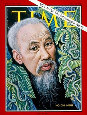 Lần thứ hai hình ảnh Chủ tịch Hồ Chí Minh xuất hiện trên trang bìa tạp chí Time là số ra ngày 16/7/1965 với chủ đề “Việt Nam: Miền Bắc không khoan nhượng”. Bài viết cho ảnh trang bìa mang tiêu đề: "Bắc Việt Nam: Nhà mác xít trong rừng sâu".