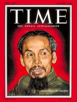Kể từ năm 1954 - 1975, Chủ tịch Hồ Chí Minh 5 lần xuất hiện trên trang bìa tạp chí Time danh tiếng của Mỹ. Lần đầu tiên hình ảnh Chủ tịch Hồ Chí Minh xuất hiện trên trang bìa của Time số ra ngày 22/11/1954 với chủ đề "Indochina’s Ho Chi Minh" (tạm dịch “Hồ Chí Minh của Đông Dương”).