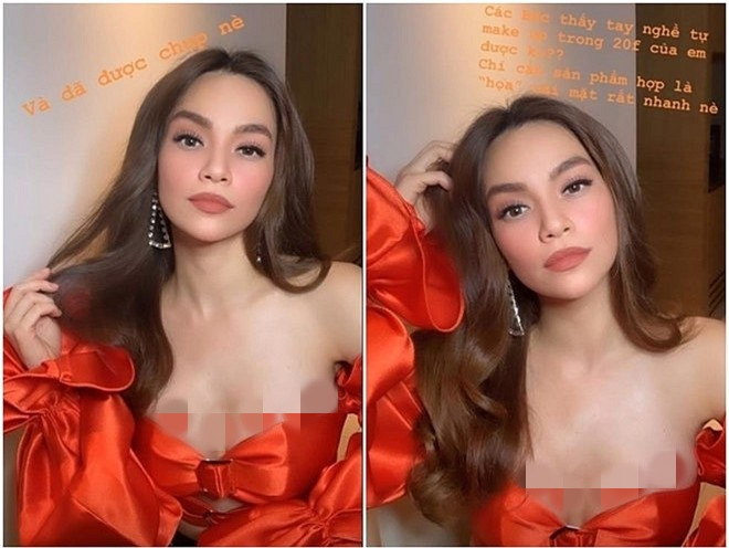 Một lần khác, giọng ca Cả một trời thương nhớ làm khán giả thót tim không biết liệu khi đang diễn trên sân khấu, chiếc áo hớ hênh của cô có bị tuột xuống hay không.
