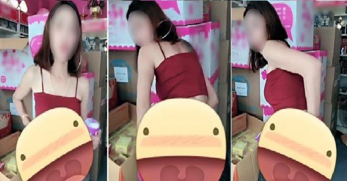Trước đó, một cô gái ở Thái Lan lại khiến dân mạng nước này “náo loạn” khi đăng tải hình ảnh và clip “lột đồ hướng dẫn sử dụng sản phẩm”. Những hình ảnh này lan truyền với tốc độ chóng mặt, được cộng đồng mạng công khai chia sẻ trên nhiều hội nhóm Facebook khác nhau.