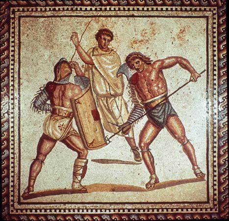 Đấu trường La Mã (Colosseum) được xây dựng ở Rome vào khoảng năm 70 là nơi diễn ra những trận chiến khốc liệt giữa các đấu sĩ để mua vui cho khán giả vào hàng ngàn năm trước.