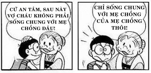 Chỉ là sống chung với mẹ chồng của mẹ chồng thôi mà! Ảnh: FB/internet.