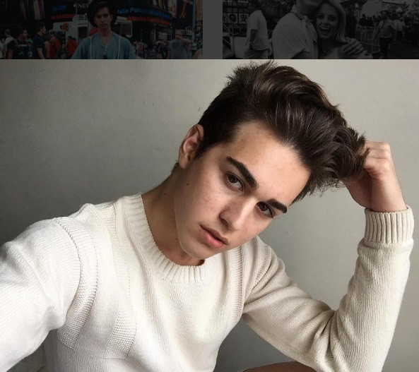 Gương mặt đậm chất high fashion, điển trai không thua kém gì ca sĩ Justin Bieber.