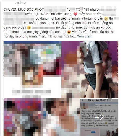 Theo T.T thì L đã dày công đầu tư tới mức độ mua thức ăn, vỉ thuốc tránh thai và đôi giày giống của T... bày vào đó rồi nói đó là phòng của T. Cô gái này còn đăng lên Facebook dòng status ám chỉ sẽ kiện người đã tìm mọi cách hãm hại, nói sai về mình.