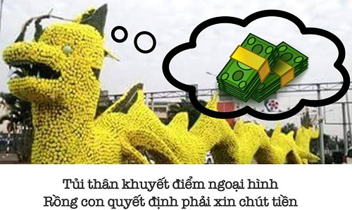 Tủi thân khuyết điểm ngoại hình Rồng con quyết định phải xin chút tiền