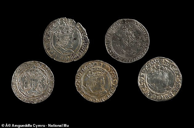 Những đồng xu bằng bạc thuộc triều đại nhà Tudor được tìm thấy ở Churchstoke, Powys. Trên một số đồng bạc có in hình chân dung Vua Henry VIII nổi tiếng nước Anh.