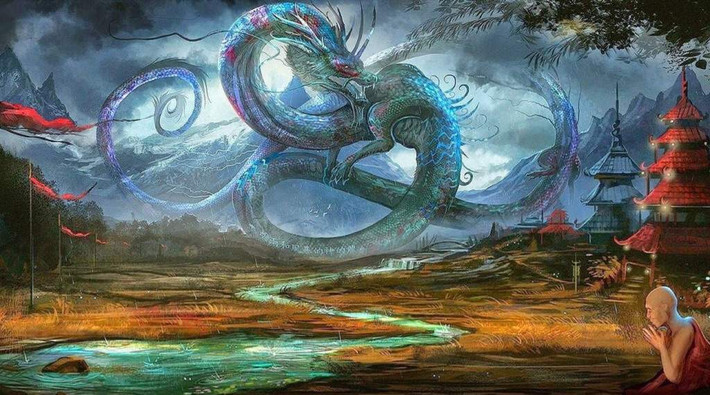Để có thể đánh bắt được nhiều cá tôm và các loại hải sản khác cũng như có chuyến đi biển an toàn, người dân Nhật Bản tôn sùng và thờ phụng thần Rồng Ryujin.