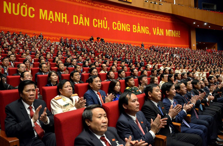 Đại biểu tham dự phiên khai mạc Đại hội.