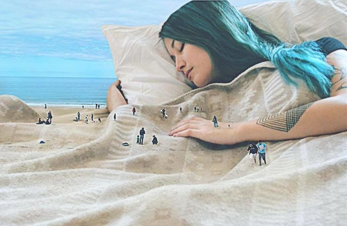 Hầu hết những bức ảnh kết hợp của Monica đều rất sáng tạo và thú vị.