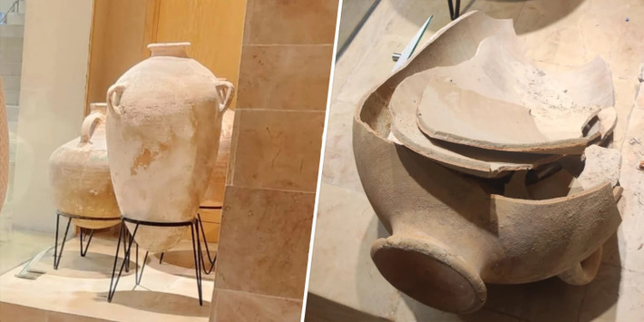 Các chuyên gia cho hay, vào khoảng 3.500 năm trước, chiếc bình quý hiếm này có khả năng dùng để đựng rượu và dầu ô liu.