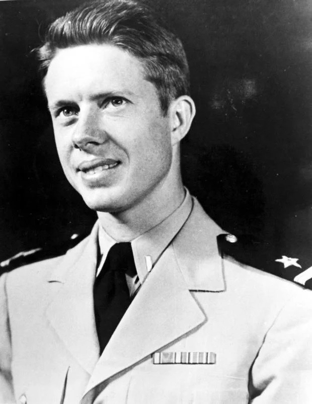 Tổng thống tương lai của nước Mỹ - Jimmy Carter khi là thiếu úy Hải quân Hoa Kỳ trong Chiến tranh thế giới 2. Ảnh: Getty Images.