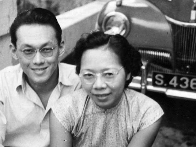 Hình ảnh hạnh phúc của ông Lý Quang Diệu và bà Kha Ngọc Chi.