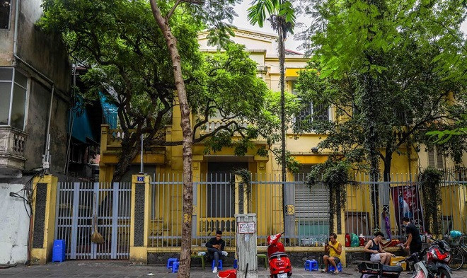 Căn biệt thự có diện tích 453m2 tại số 21 phố Nguyễn Huy Tự (phường Bạch Đằng, quận Hai Bà Trưng, Hà Nội) đứng tên bà Nhàn. Ảnh: Nhà Đầu tư.