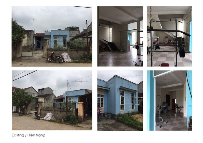 Không gian sống của ngôi nhà cũ gặp nhiều vấn đề về công năng sử dụng, đặc biệt ánh sáng và độ thông thoáng là không có. Do đó, khi thiết kế ngôi nhà, KTS phải giải quyết vấn đề thông thoáng cho các không gian ở tầng một, xây mới tầng hai và ba dựa trên hệ khung có sẵn với mức chi phí hợp lý. Hiện trạng của ngôi nhà cũ thiếu ánh sáng và không có độ thông thoáng.