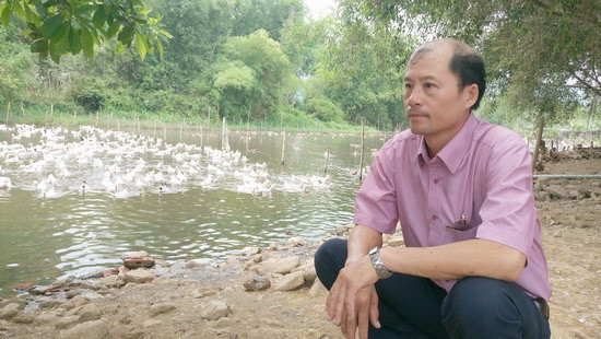 Trang trại chăn nuôi của anh Võ Văn Thoại (ở thôn Thọ Lộc 1, xã Nhơn Thọ, TX An Nhơn, Bình Định) cho thu về hàng tỉ đồng mỗi năm. Điều này giúp anh Thoại trở thành người có mức thu nhập cao nhất, nhì ở xã Nhơn Thọ.
