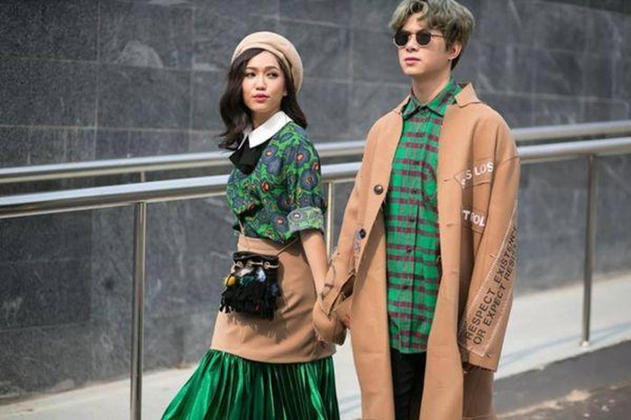 Anh Tú và Diệu Nhi nhiều lần diện đồ đôi xuất hiện trước công chúng.