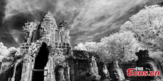 Một góc quần thể Angkor Thom.