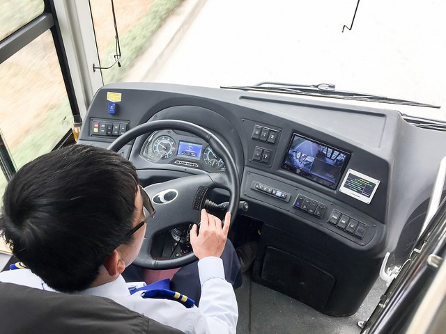 Bảng điều khiển của lái xe.