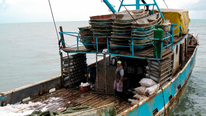 Các thợ lặn bắt tôm hùm ở Nicaragua phải lênh đênh trên biển 8-10 ngày để đánh bắt tôm cá bất chấp nhiều nguy hiểm đang rình rập.