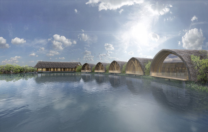 The Signature Spa là một thiết kế kiến trúc ấn tượng bằng tre tại Phú Quốc do công ty Vo Trong Nghia Architects thiết kế.