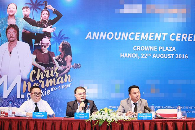 Để mời được nhóm nhạc huyền thoại Boney M đến Việt, ban tổ chức phải đáp ứng các yêu cầu theo chuẩn quốc tế của nghệ sĩ và ê kíp. Đêm nhạc Boney M & Chris Norman ex Smokie có một đêm duy nhất vào 1/10 tại Trung tâm Hội nghị quốc gia Hà Nội.